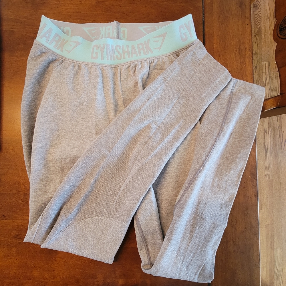 Gymshark Workout Leggings Tights Size Medium M Blue and Gray